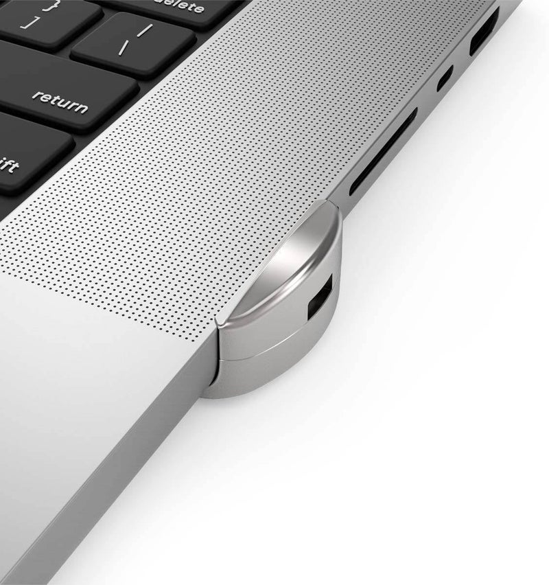 Compulocks Ledge Lock Adapter for MacBook Pro 16" M1,M2 & M3 with Combination Cable Lock Silver - Image 3